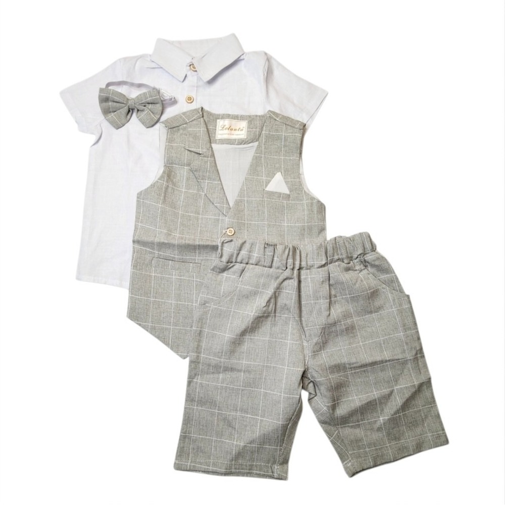 Lolanta Kids Suit Shorts 4 Piece set Size 2T